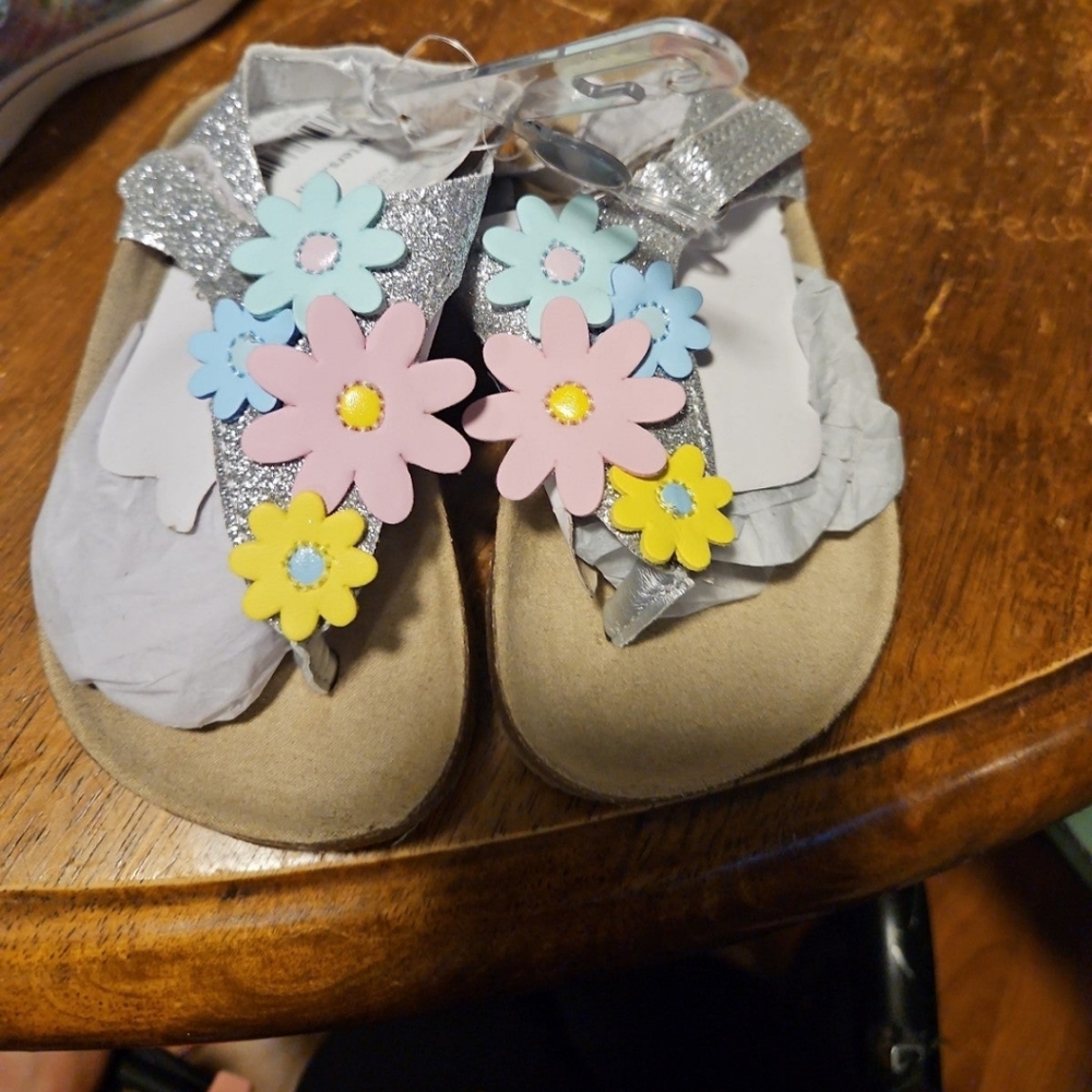 Carters baby girl sandals size 8